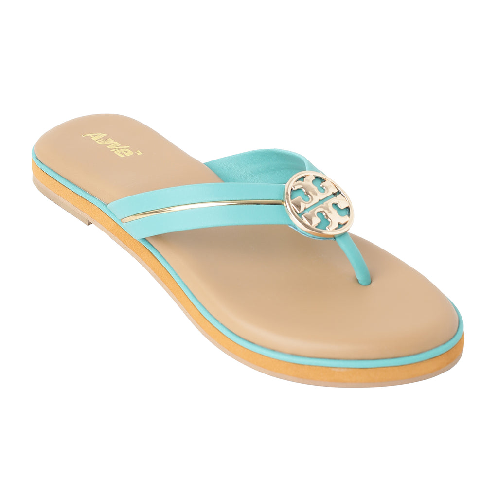 Aiwie-Womens-Stylish-Flat-Slip-On-Flip-Flop-Sandals-with-Comfortable-Sole-and-Metal-Design A160864