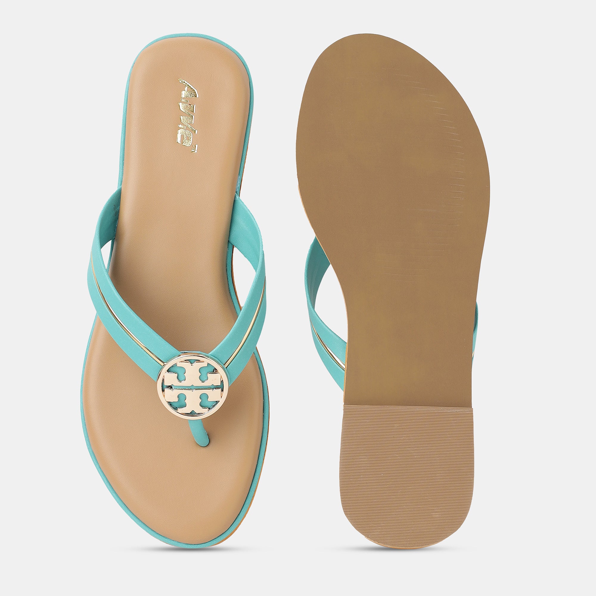 Aiwie-Womens-Stylish-Flat-Slip-On-Flip-Flop-Sandals-with-Comfortable-Sole-and-Metal-Design A160864