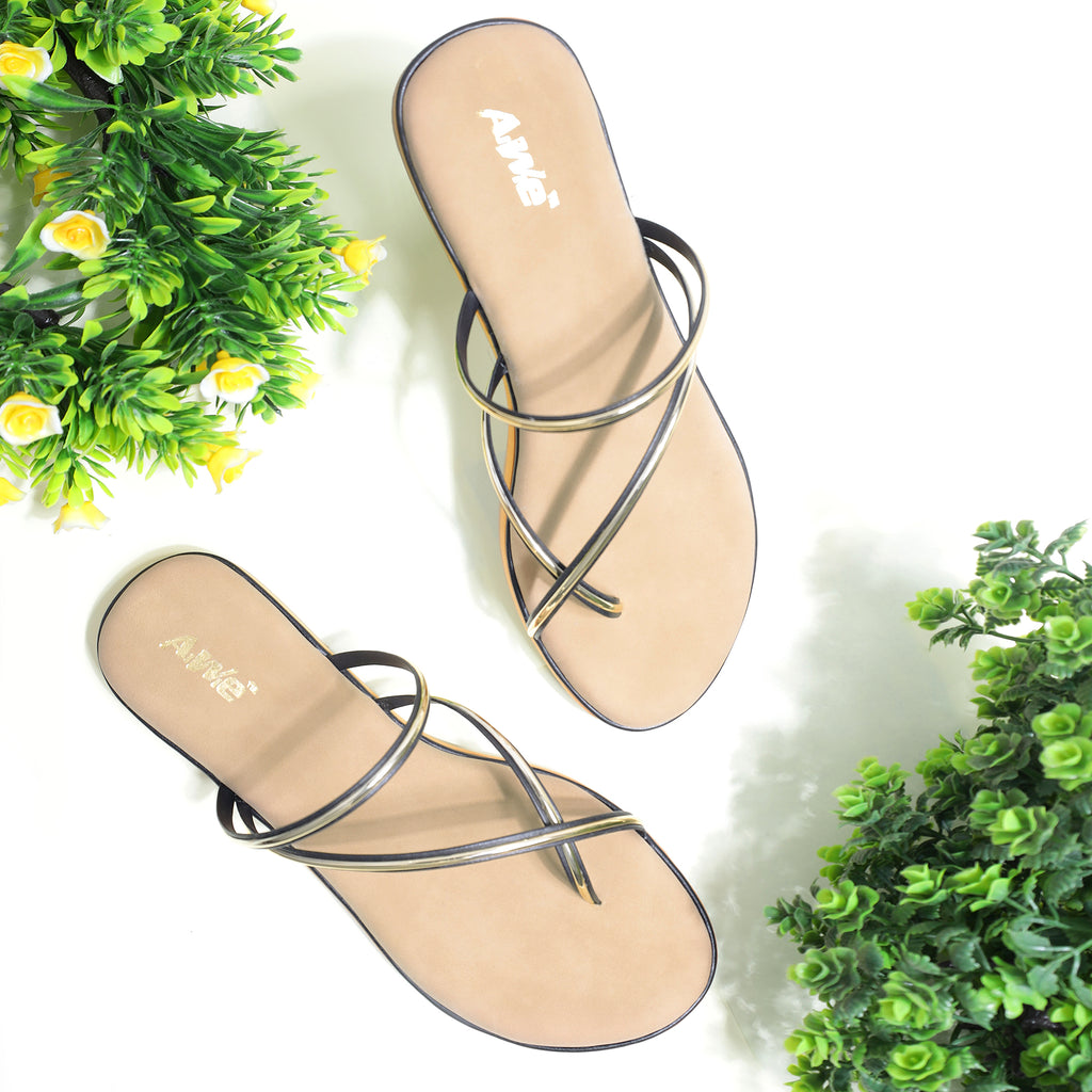 Aiwie-Womens-Stylish-Flat-Sandals-|-Lightweight-Slip-On-Footwear-with-Cross-Strap-Design-for-Daily-Wear A160936