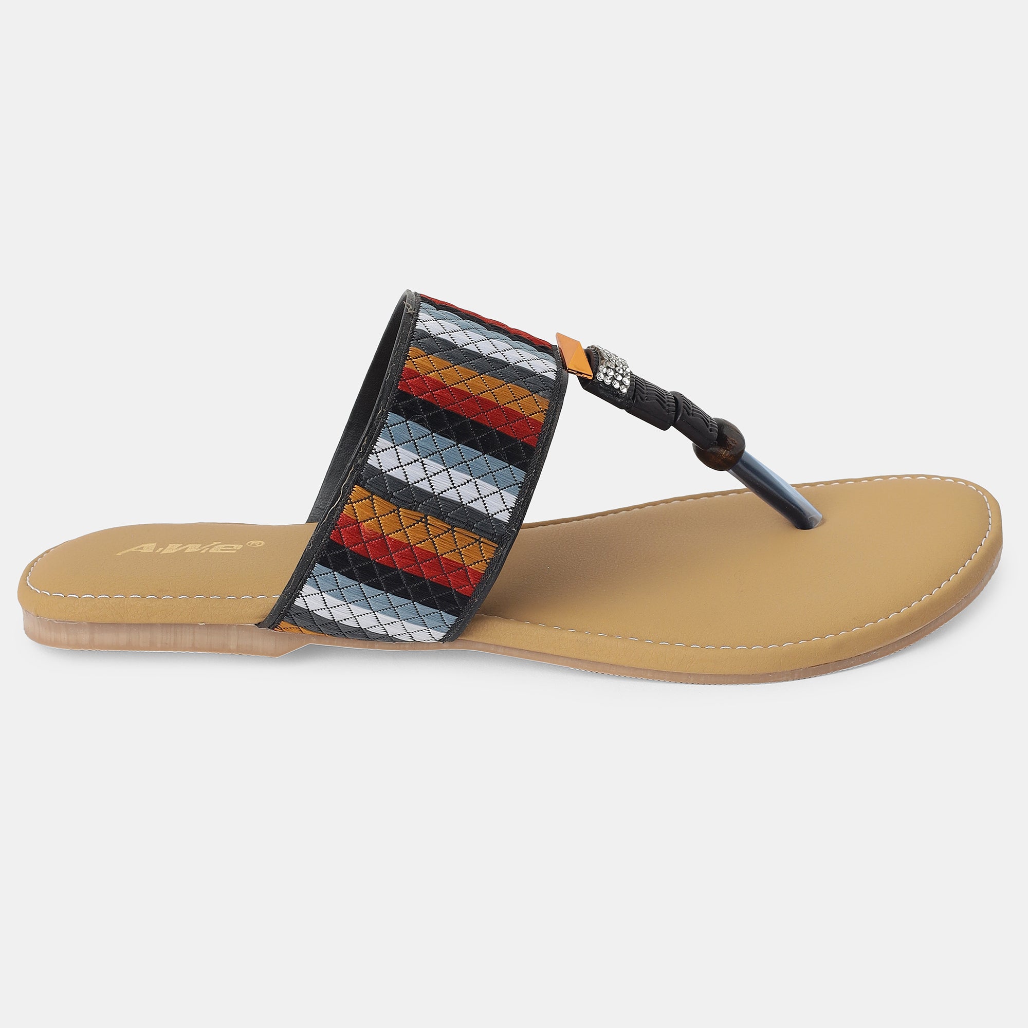 Aiwie-Womens-Ethnic-Flat-Sandals-|-Comfortable-Slip-On-Kolhapuri-Style-Footwear-with-Embroidered-Strap A230300