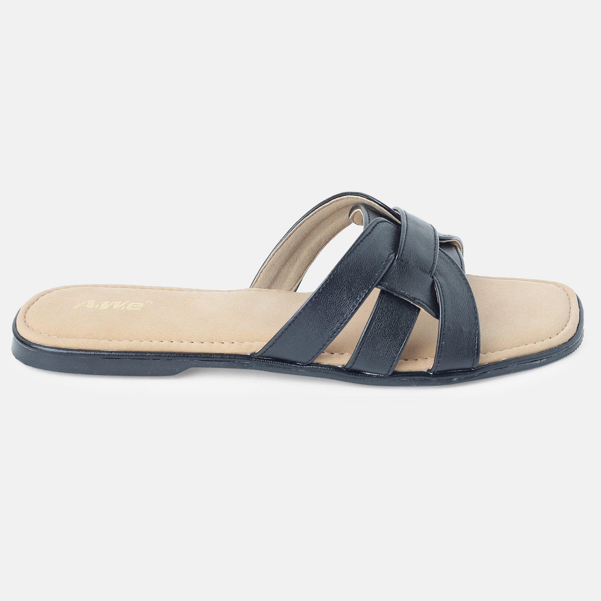 Aiwie-Womens-Flat-Slip-On-Sandals-with-Stylish-Cross-Strap-Design-and-Cushioned-Footbed A940259