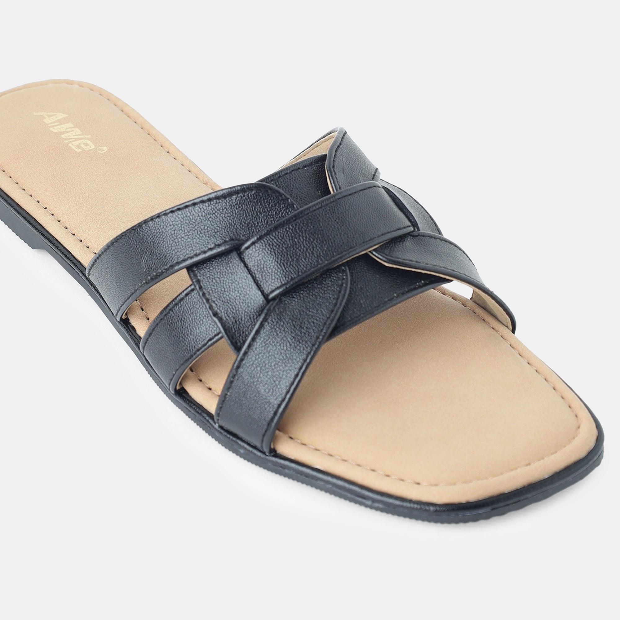 Aiwie-Womens-Flat-Slip-On-Sandals-with-Stylish-Cross-Strap-Design-and-Cushioned-Footbed A940259