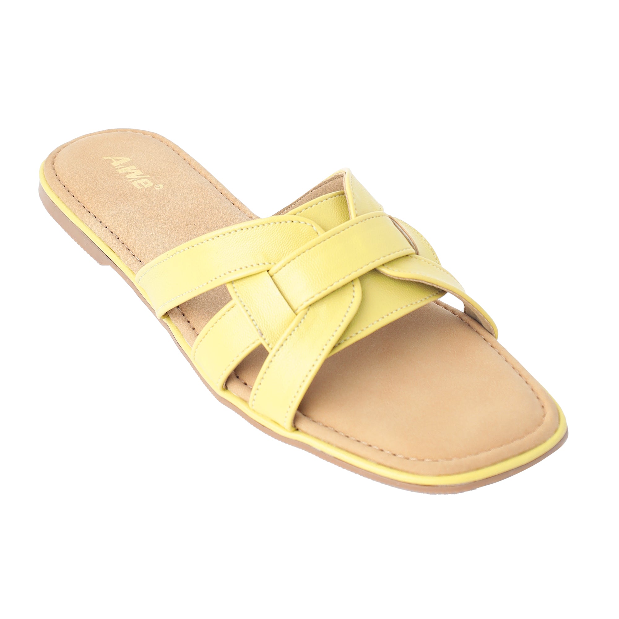 Aiwie-Womens-Flat-Slip-On-Sandals-with-Stylish-Cross-Strap-Design-and-Cushioned-Footbed A940259