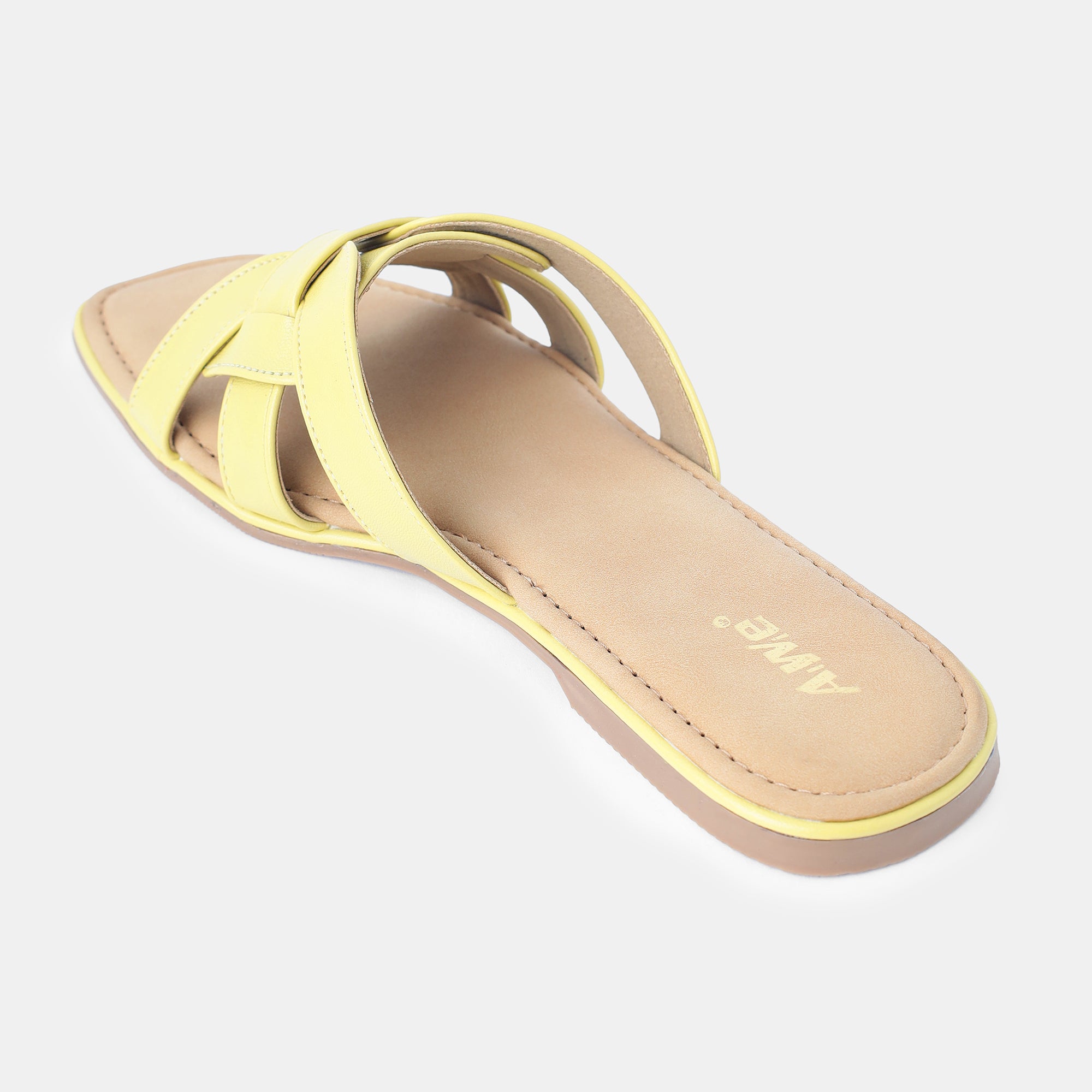 Aiwie-Womens-Flat-Slip-On-Sandals-with-Stylish-Cross-Strap-Design-and-Cushioned-Footbed A940259