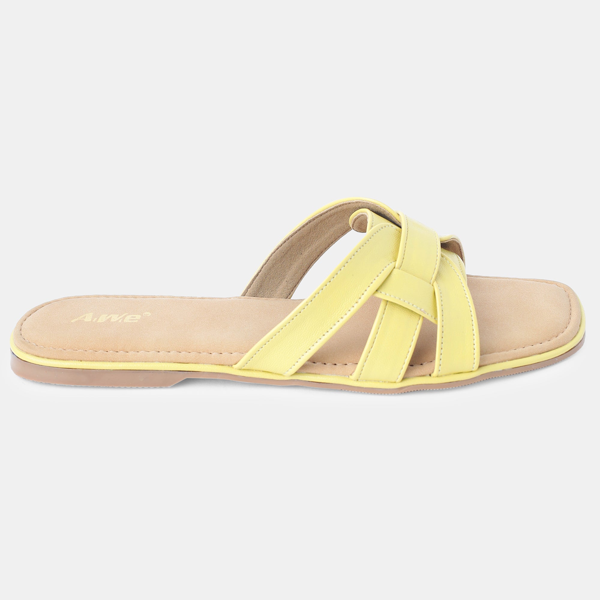 Aiwie-Womens-Flat-Slip-On-Sandals-with-Stylish-Cross-Strap-Design-and-Cushioned-Footbed A940259