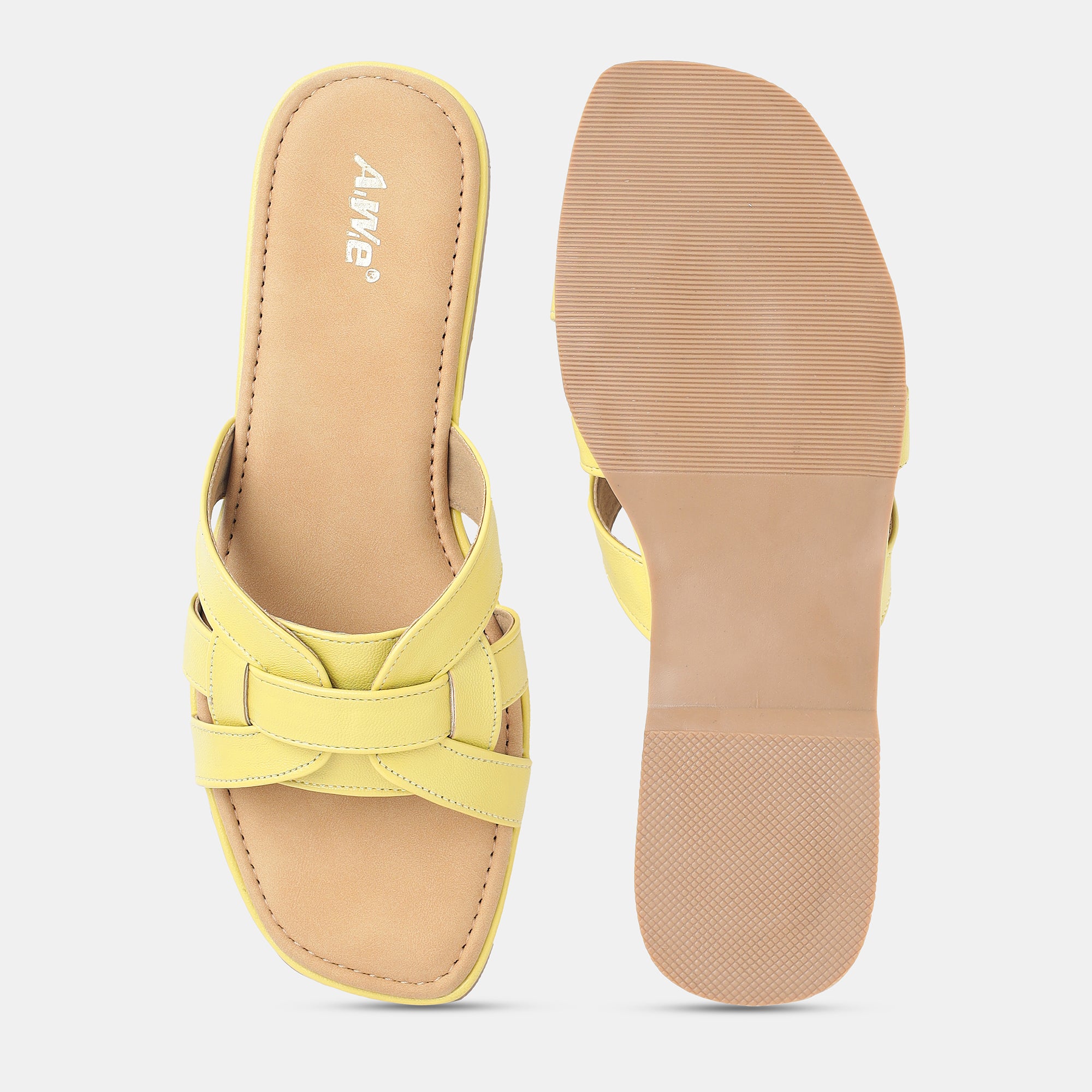 Aiwie-Womens-Flat-Slip-On-Sandals-with-Stylish-Cross-Strap-Design-and-Cushioned-Footbed A940259