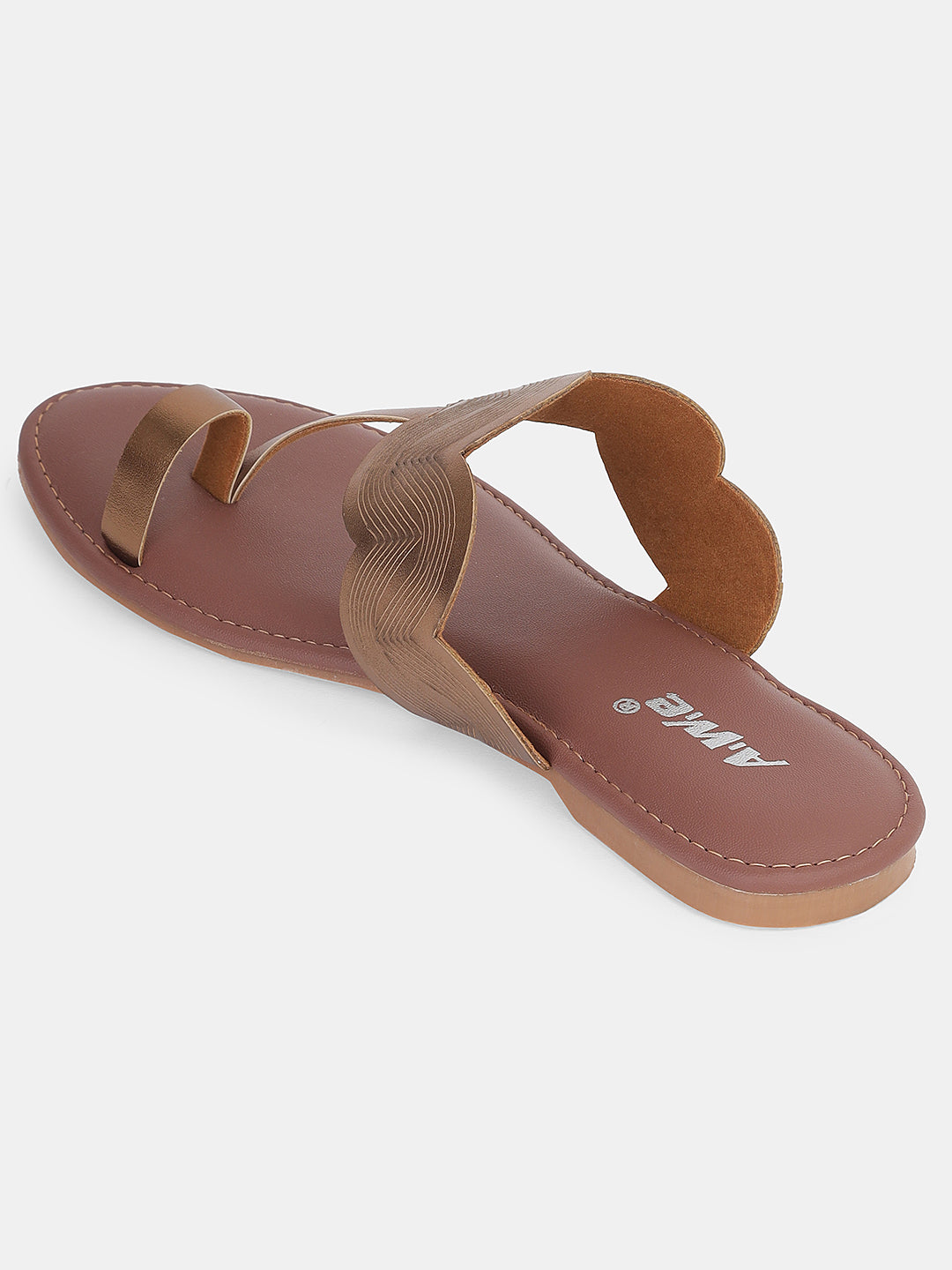 Women's Ethnic Toe-Ring Flats | Stylish Slip-On Kolhapuri-Inspired Sandals for Daily & Festive Wear