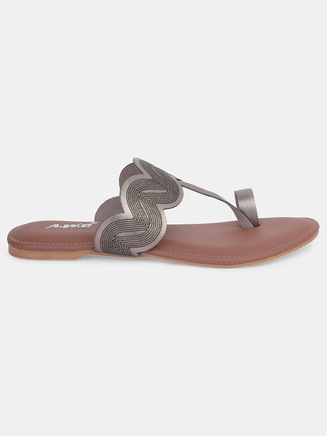 Women's Ethnic Toe-Ring Flats | Stylish Slip-On Kolhapuri-Inspired Sandals for Daily & Festive Wear