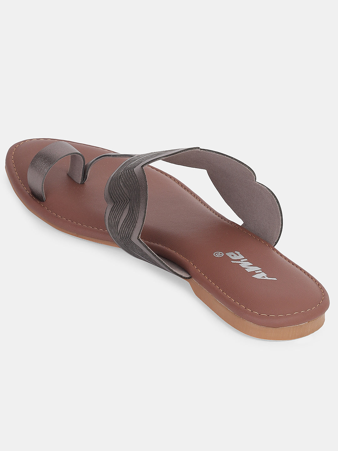 Women's Ethnic Toe-Ring Flats | Stylish Slip-On Kolhapuri-Inspired Sandals for Daily & Festive Wear