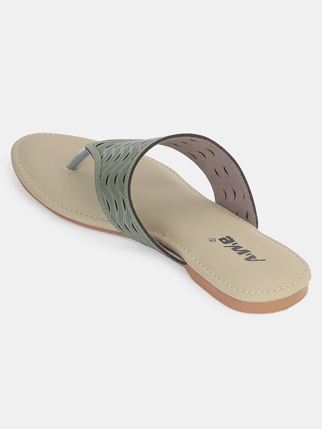 Women's Ethnic Slip-On Flats | Cut-Out Design Kolhapuri Chappals for Casual & Festive Wear