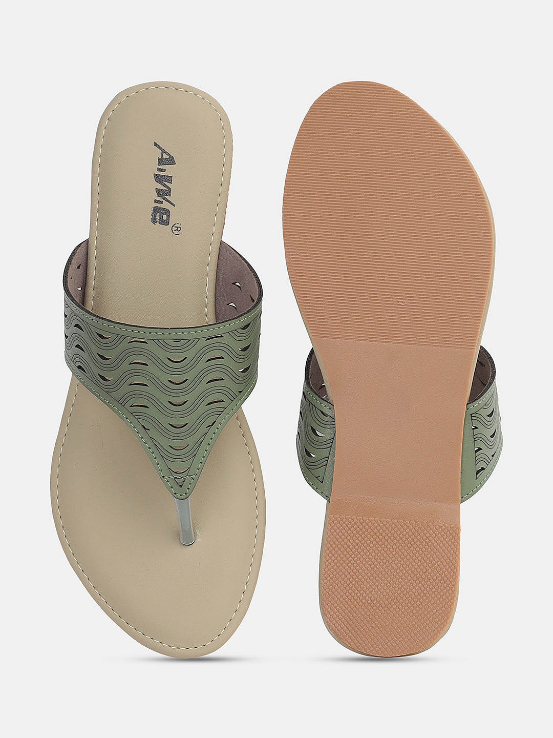 Women's Ethnic Slip-On Flats | Cut-Out Design Kolhapuri Chappals for Casual & Festive Wear