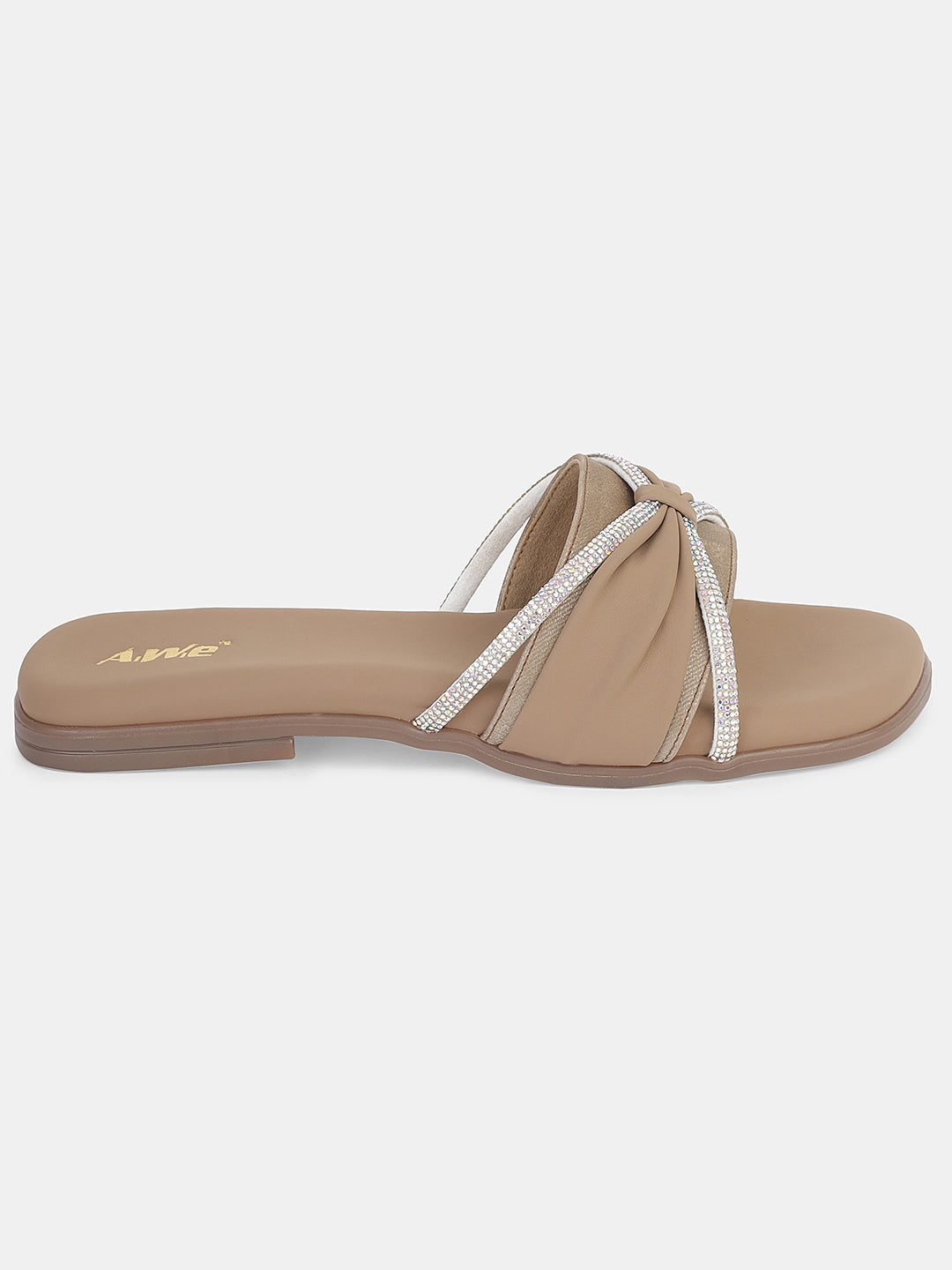 Women's Ethnic Flat Slip-On Sandals | Stylish Criss-Cross Strap Chappals for Daily & Festive Wear
