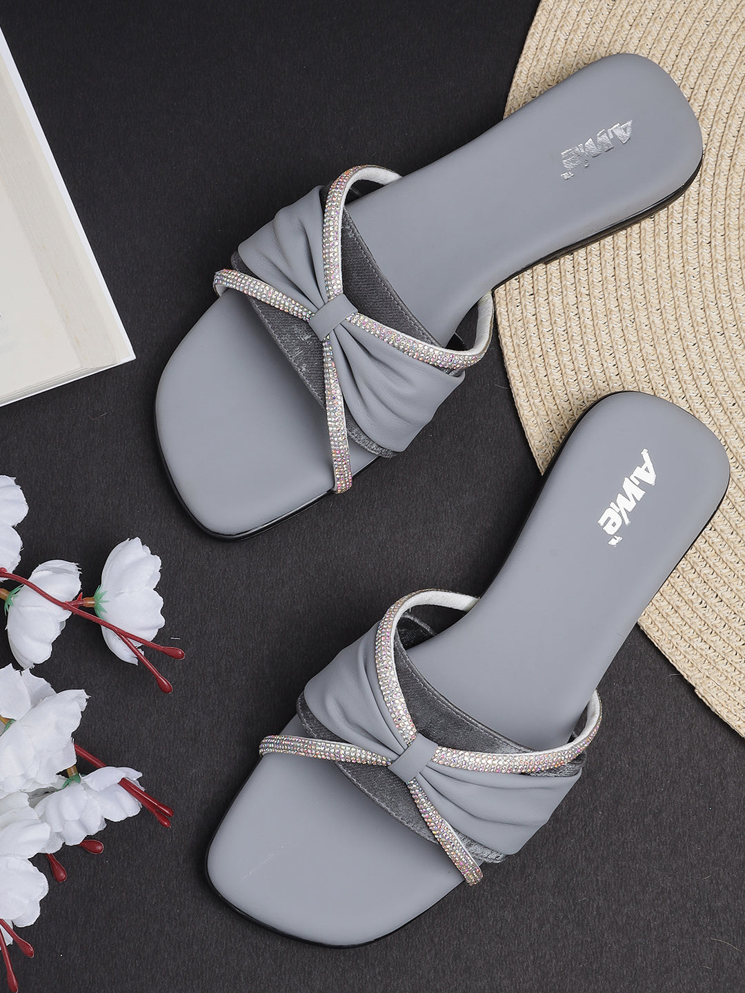 Women's Ethnic Flat Slip-On Sandals | Stylish Criss-Cross Strap Chappals for Daily & Festive Wear