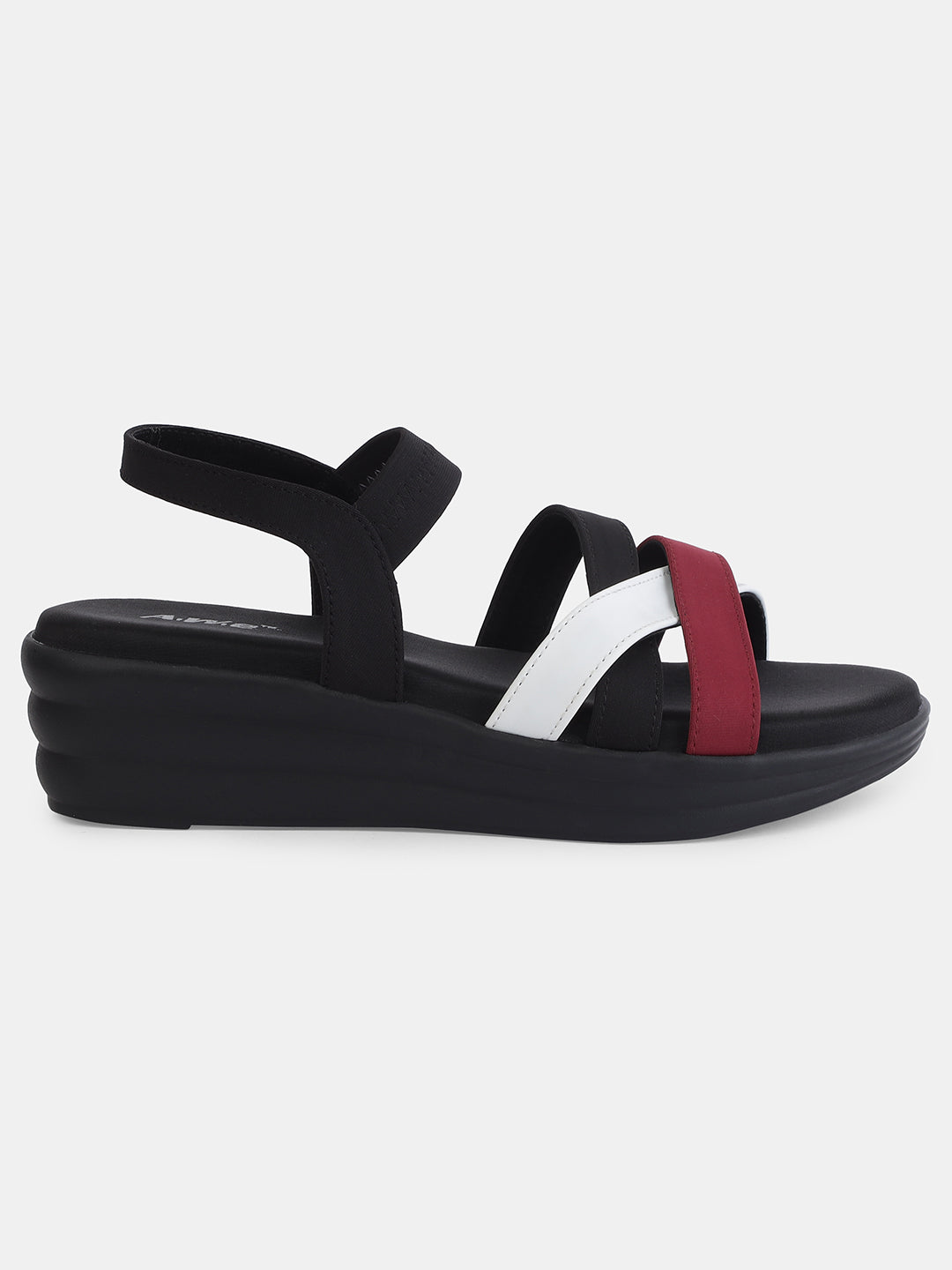 Aiwie Womens Multi-Strap Casual Flat Sandals | Comfortable Daily Wear Slip-On Sandals with Back Strap | Stylish Open-Toe Footwear Heel Size : 1.5 Inches