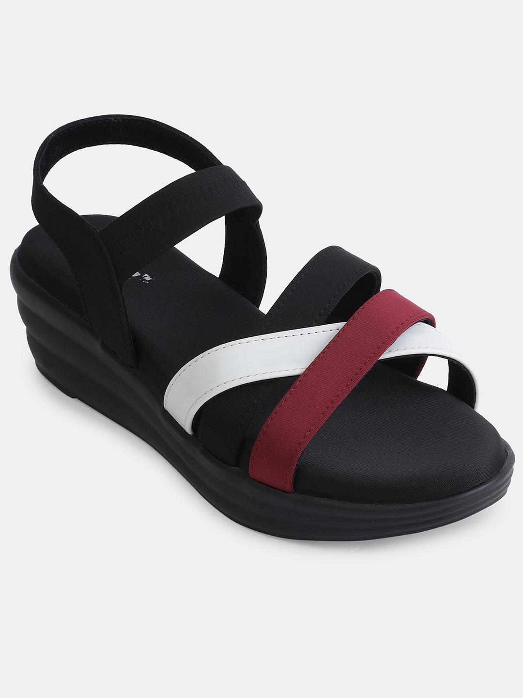 Aiwie Womens Multi-Strap Casual Flat Sandals | Comfortable Daily Wear Slip-On Sandals with Back Strap | Stylish Open-Toe Footwear Heel Size : 1.5 Inches