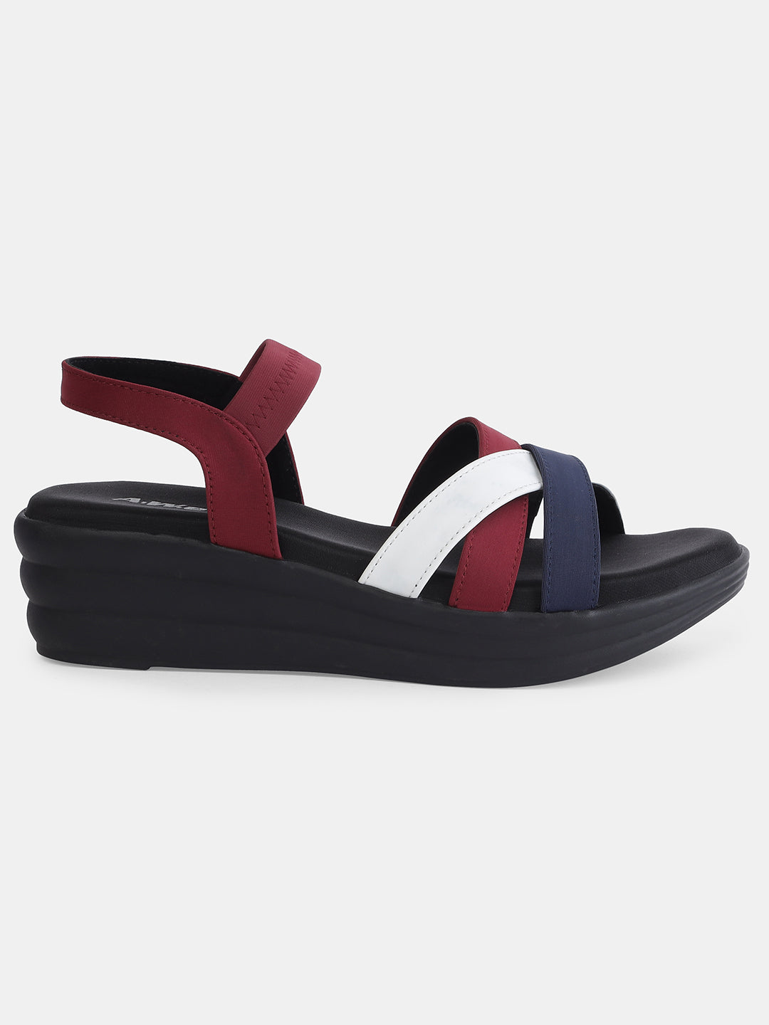 Aiwie Womens Multi-Strap Casual Flat Sandals | Comfortable Daily Wear Slip-On Sandals with Back Strap | Stylish Open-Toe Footwear Heel Size : 1.5 Inches