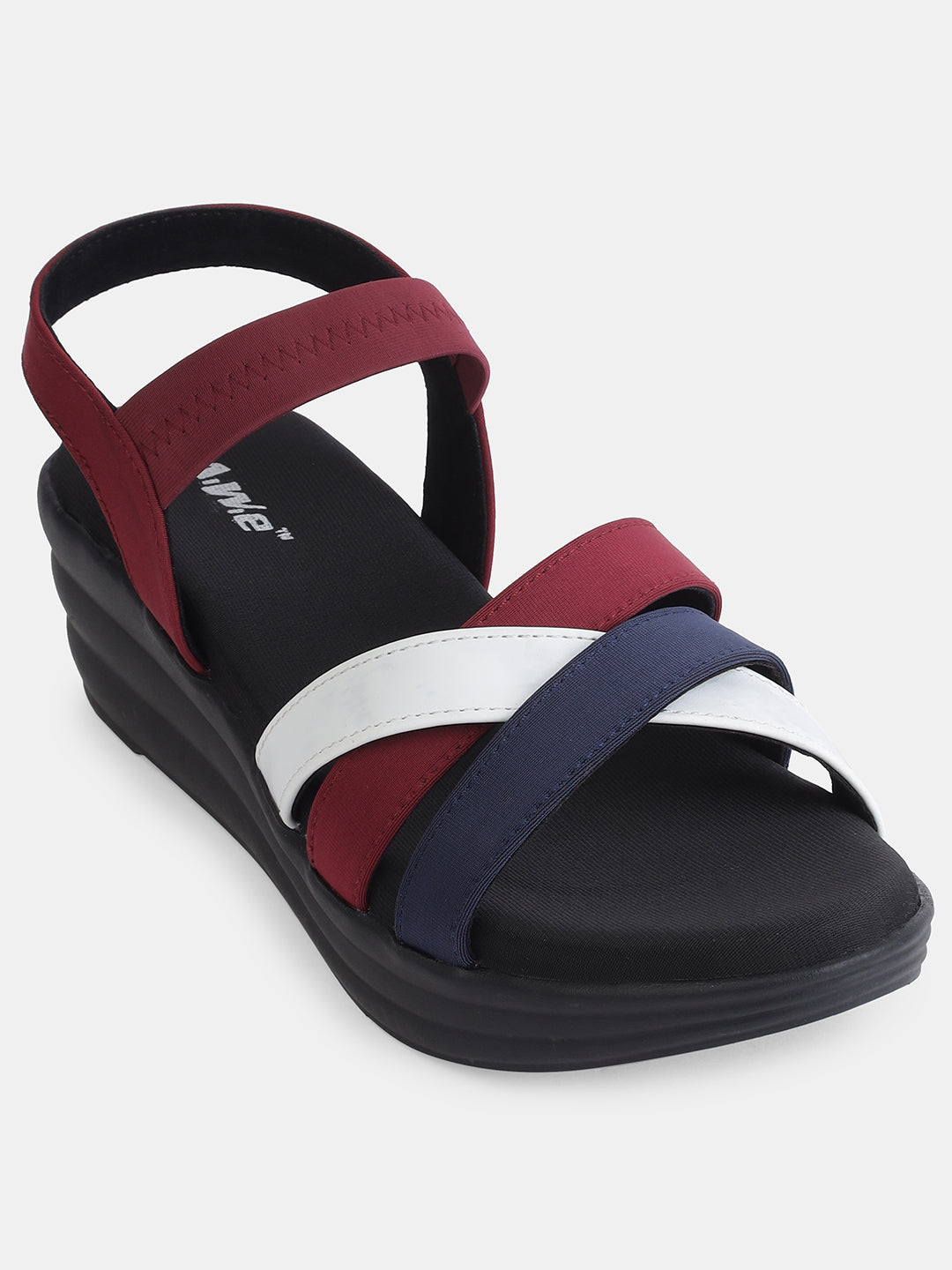 Aiwie Womens Multi-Strap Casual Flat Sandals | Comfortable Daily Wear Slip-On Sandals with Back Strap | Stylish Open-Toe Footwear Heel Size : 1.5 Inches