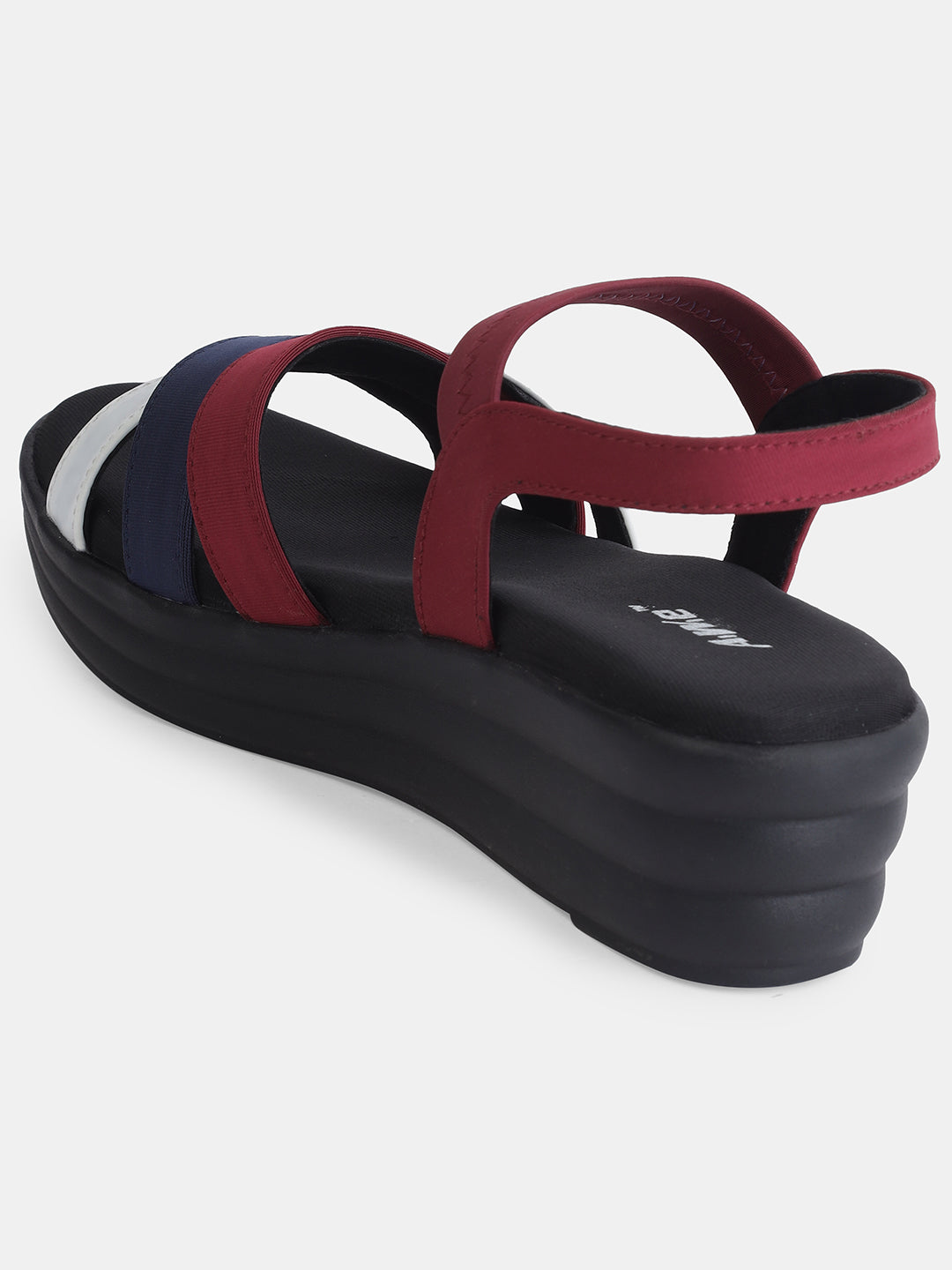 Aiwie Womens Multi-Strap Casual Flat Sandals | Comfortable Daily Wear Slip-On Sandals with Back Strap | Stylish Open-Toe Footwear Heel Size : 1.5 Inches