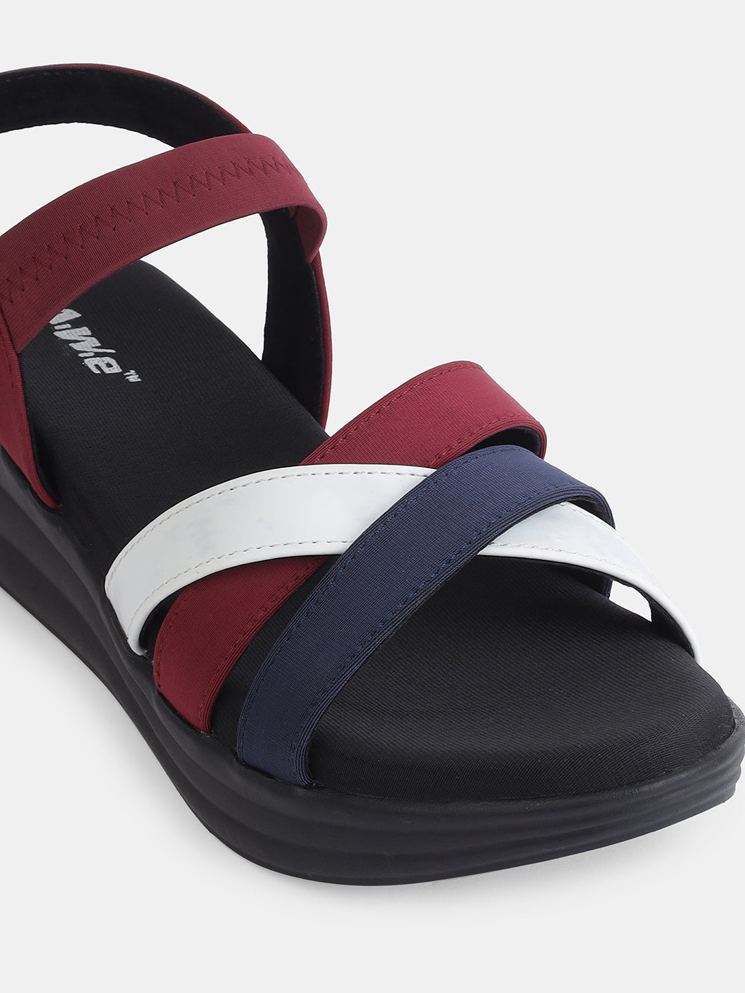 Aiwie Womens Multi-Strap Casual Flat Sandals | Comfortable Daily Wear Slip-On Sandals with Back Strap | Stylish Open-Toe Footwear Heel Size : 1.5 Inches