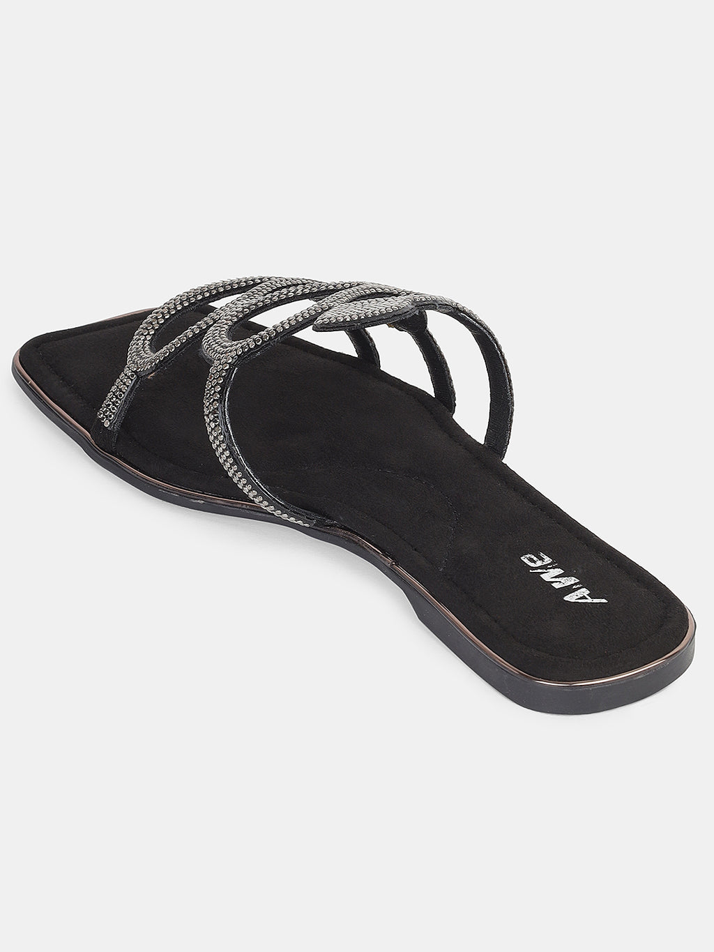 Women's Ethnic Slip-On Flats | Designer Multi-Strap Sandals with Embellished Detailing for Festive & Daily Wear