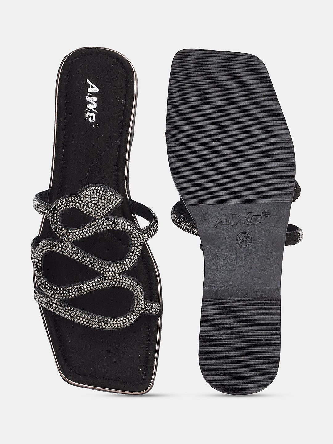 Women's Ethnic Slip-On Flats | Designer Multi-Strap Sandals with Embellished Detailing for Festive & Daily Wear