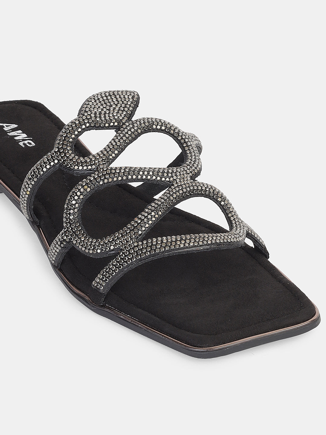 Women's Ethnic Slip-On Flats | Designer Multi-Strap Sandals with Embellished Detailing for Festive & Daily Wear