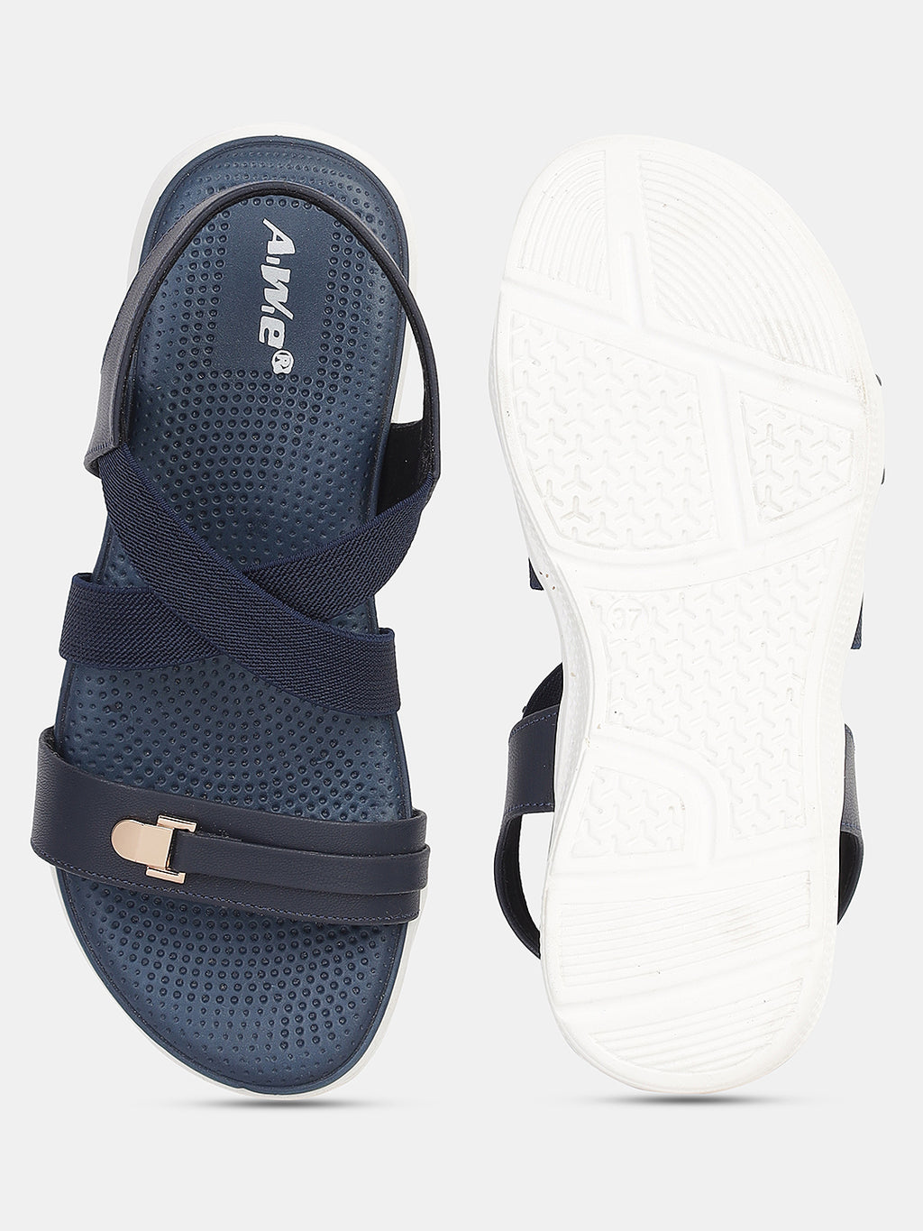 Womens Sporty Elastic Strap Sandals | Lightweight Casual Daily Wear Flats Heel Size : 1.5 Inches