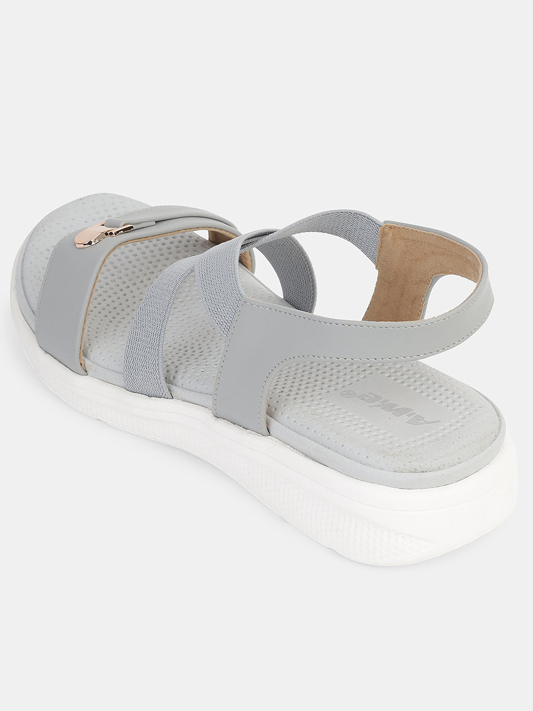 Womens Sporty Elastic Strap Sandals | Lightweight Casual Daily Wear Flats Heel Size : 1.5 Inches