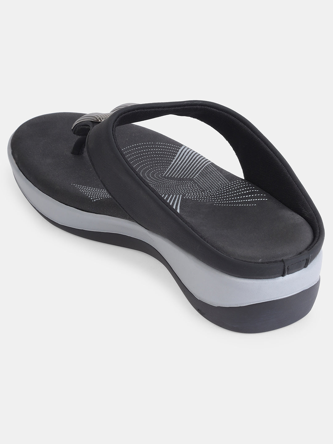 Aiwie Womens Stylish Slip-On Comfort Sandals with Toe Ring & Buckle Detail | Casual & Daily Wear Footwear Heel Size : 1.5 Inches