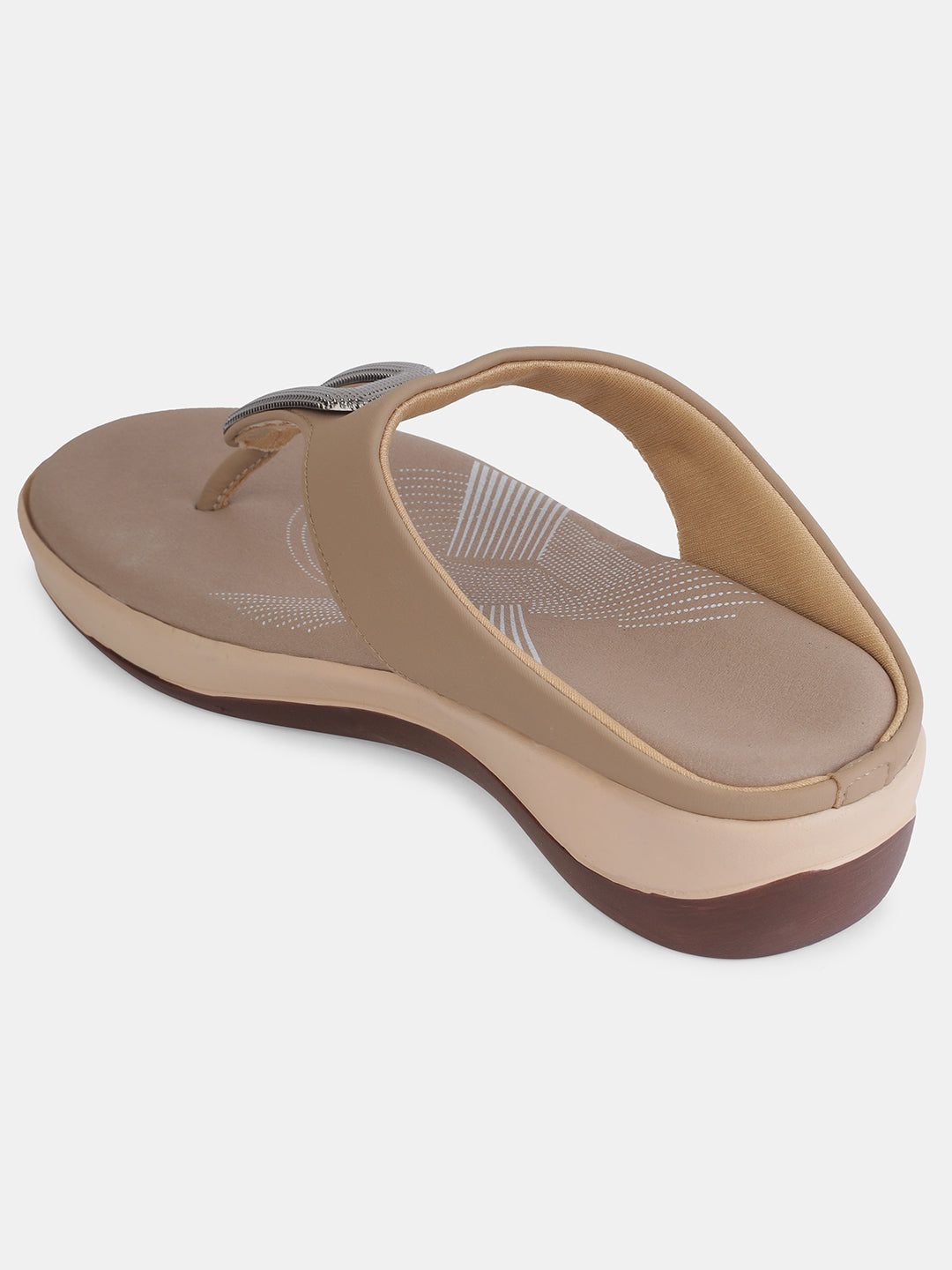 Aiwie Womens Stylish Slip-On Comfort Sandals with Toe Ring & Buckle Detail | Casual & Daily Wear Footwear Heel Size : 1.5 Inches