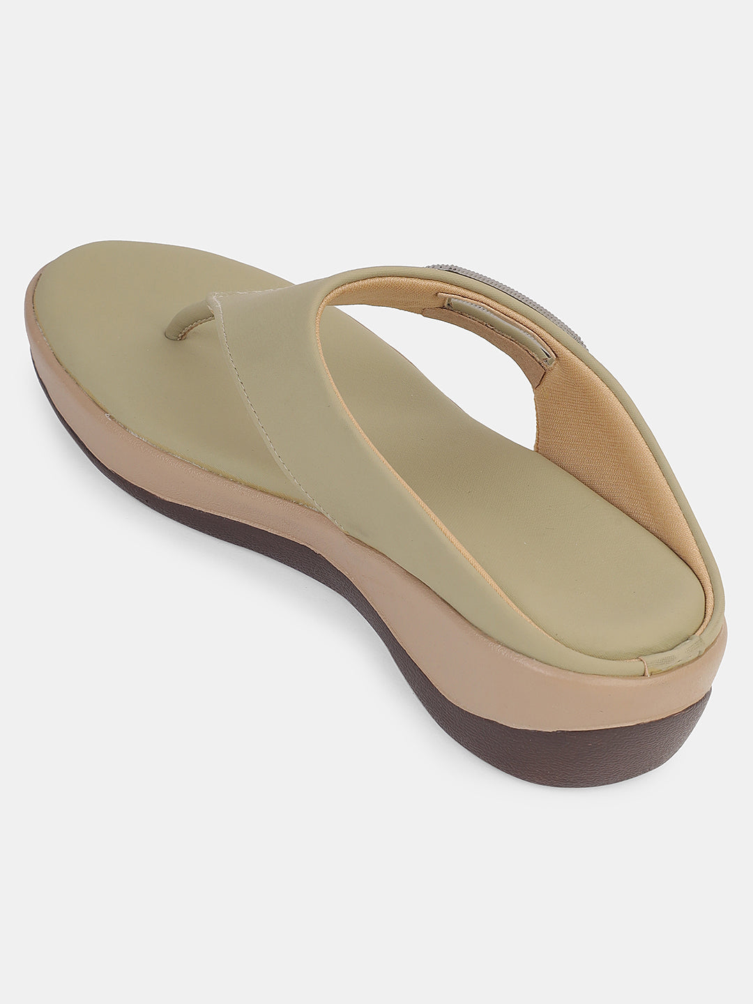 Womens Comfortable Toe-Ring Wedge Slip-On with Stylish Buckle Design | Daily Casual & Office Wear Footwear Heel Size : 2 Inches