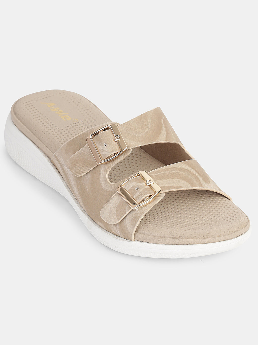 Women's Dual Buckle Slip-On Sandals | Casual & Travel-Ready Comfort Footwear