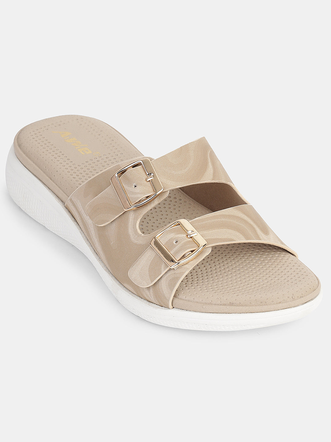 Women's Dual Buckle Slip-On Sandals | Casual & Travel-Ready Comfort Footwear