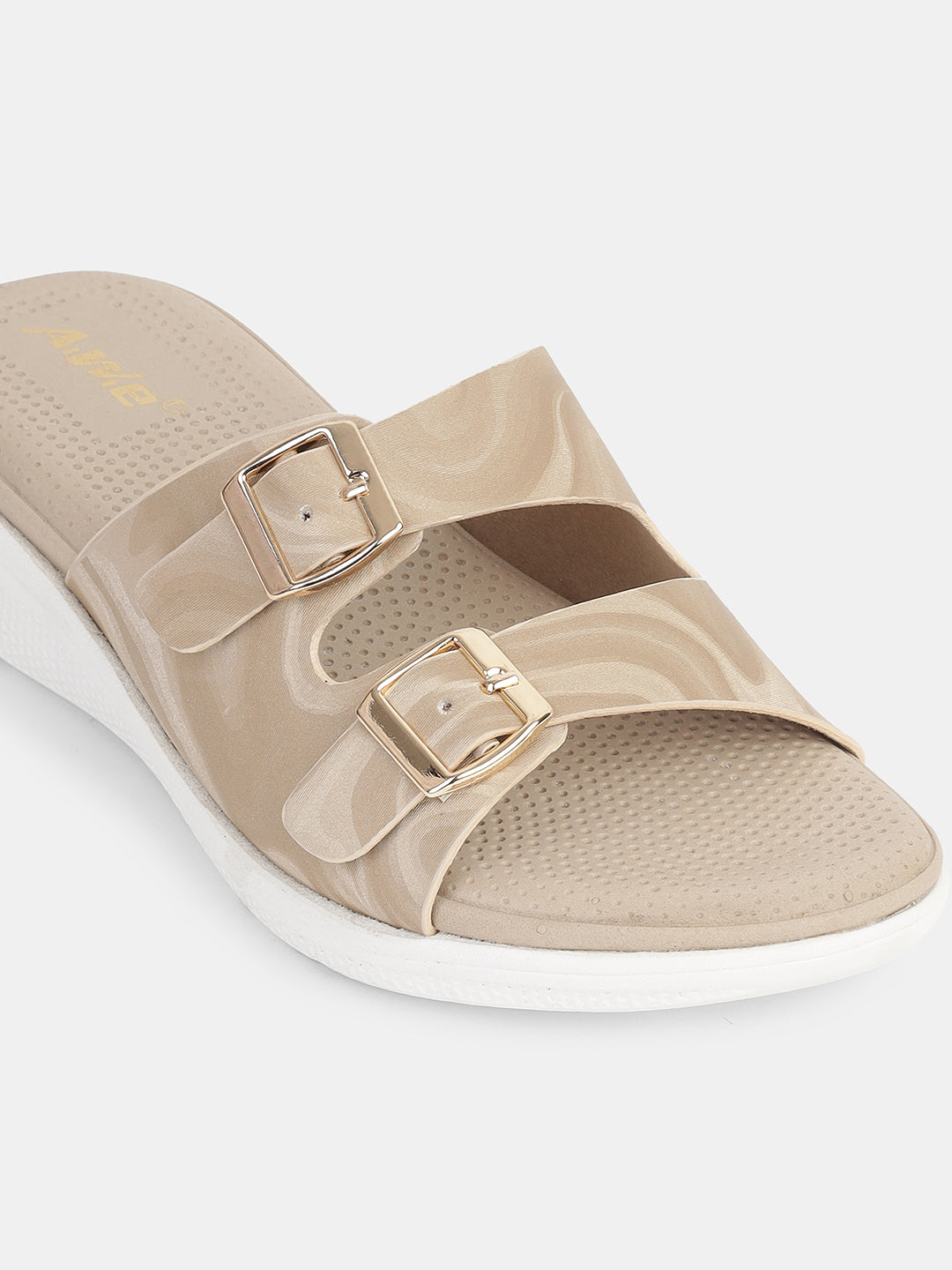 Women's Dual Buckle Slip-On Sandals | Casual & Travel-Ready Comfort Footwear