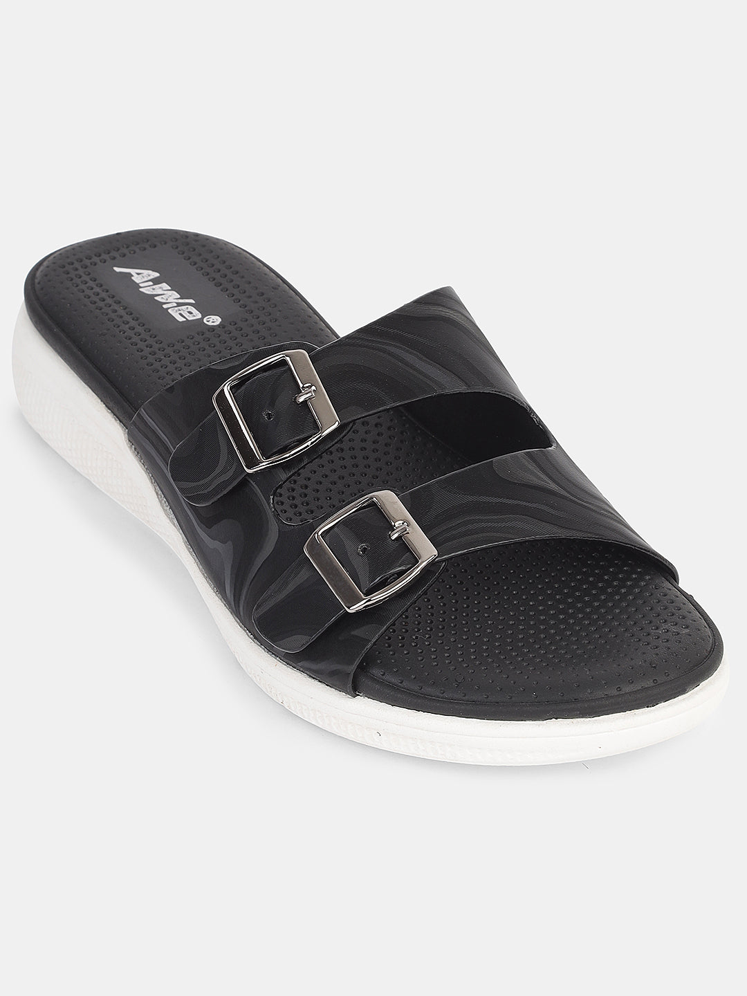 Women's Dual Buckle Slip-On Sandals | Casual & Travel-Ready Comfort Footwear