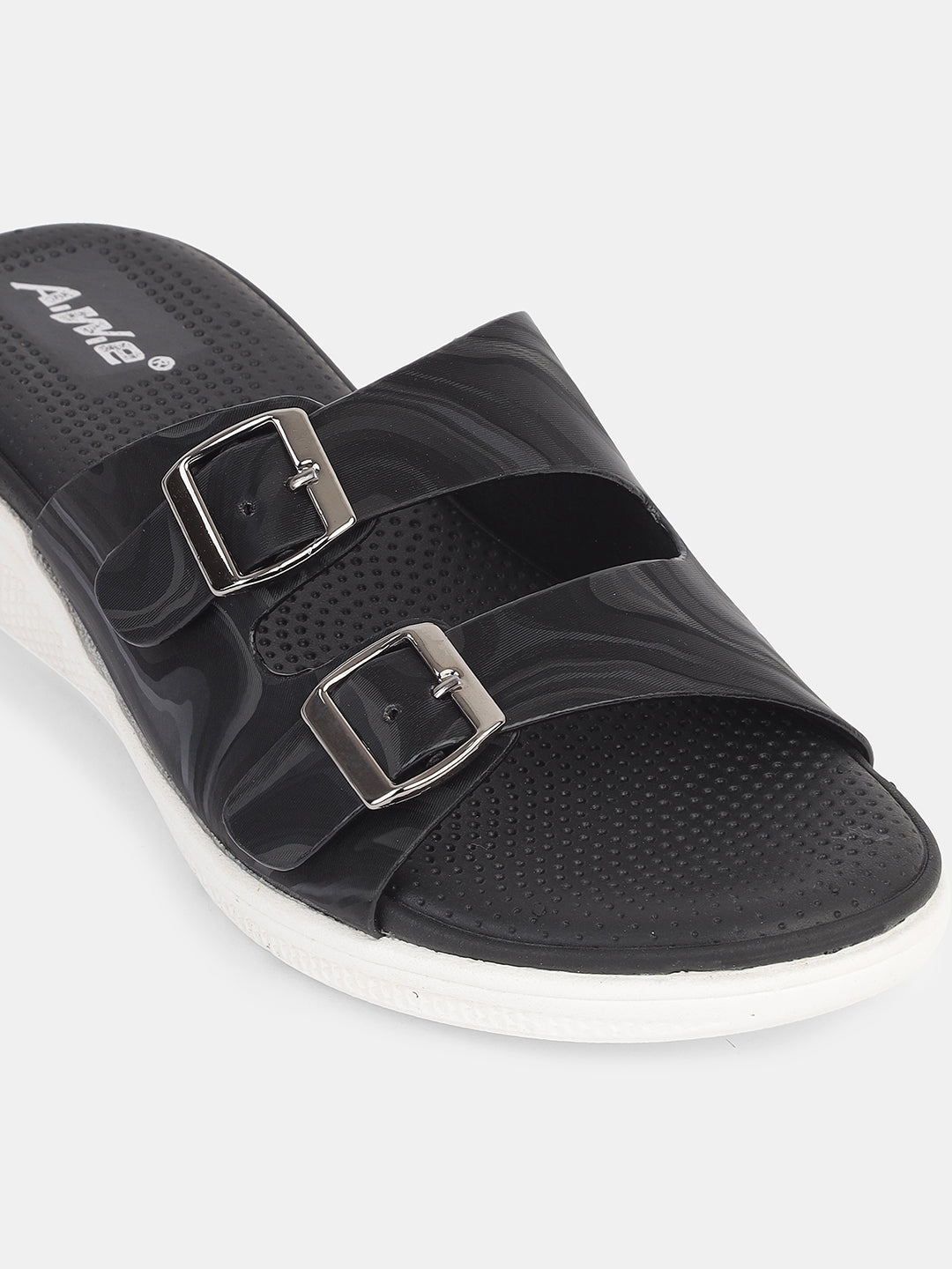 Women's Dual Buckle Slip-On Sandals | Casual & Travel-Ready Comfort Footwear