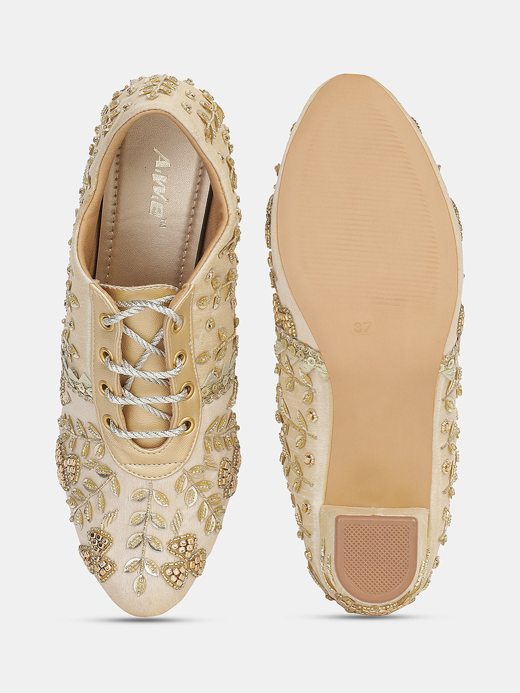 Womens Embroidered Lace-Up Ethnic Block Heels | Festive & Wedding Wear Juttis Heel Size : 2 Inches