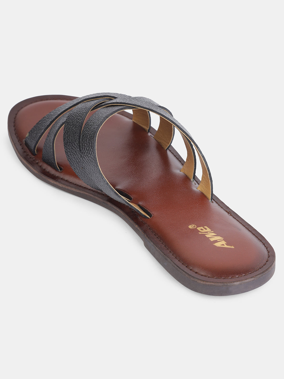 Aiwie Women's Flat Slip-On Sandals with Comfortable Cushioned Footbed and Cross-Strap Design Ð Ideal for Casual, Beach, and Daily Wear