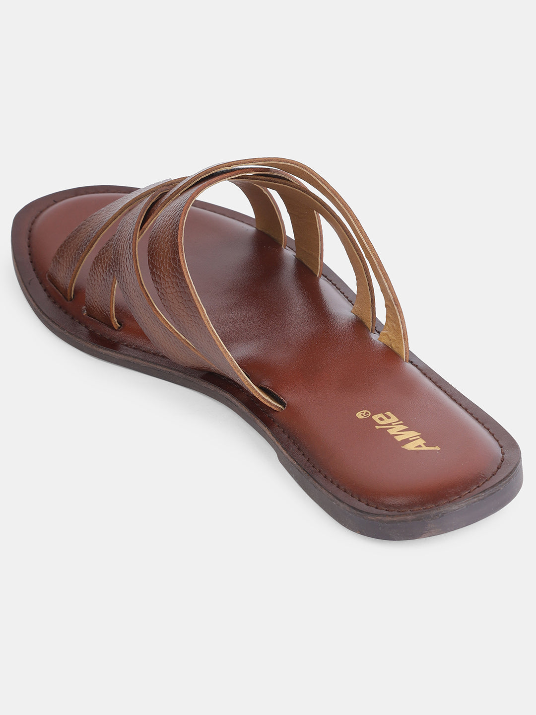 Aiwie Women's Flat Slip-On Sandals with Comfortable Cushioned Footbed and Cross-Strap Design Ð Ideal for Casual, Beach, and Daily Wear