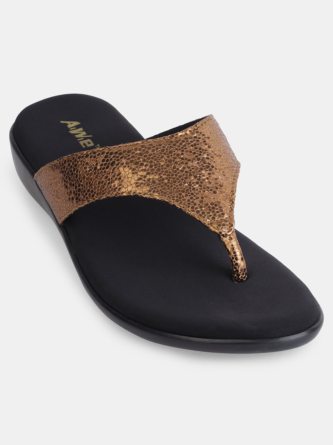 Aiwie Women's Slip-On Comfort Sandals with Textured Strap and Cushioned Sole Ð Lightweight Daily Wear Flats for Casual & Travel Use