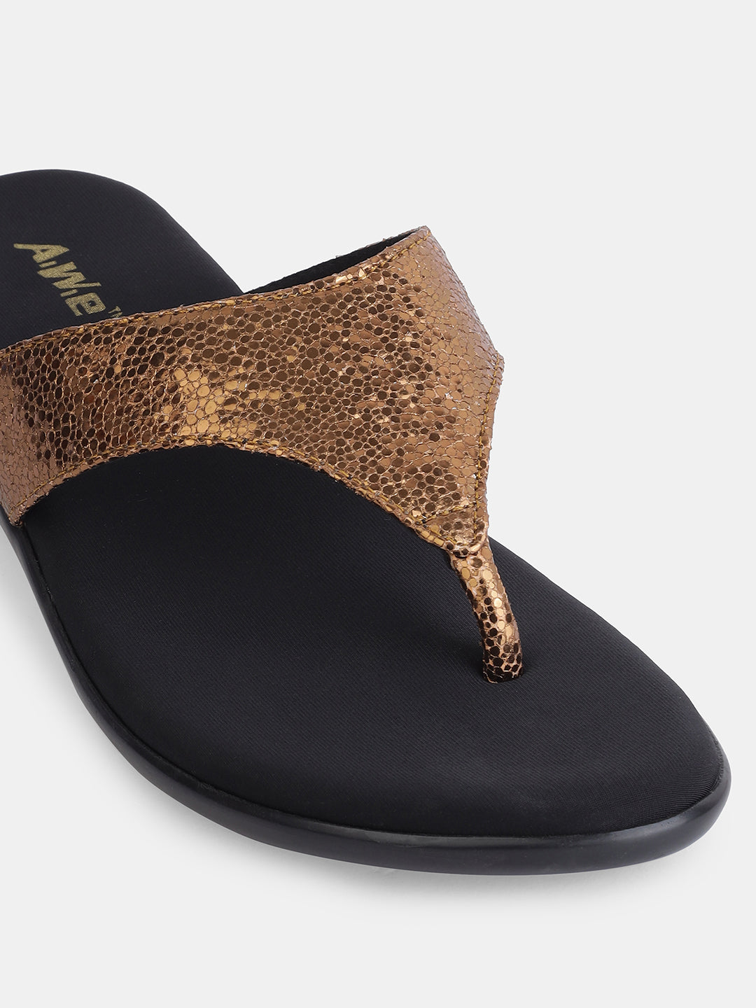 Aiwie Women's Slip-On Comfort Sandals with Textured Strap and Cushioned Sole Ð Lightweight Daily Wear Flats for Casual & Travel Use