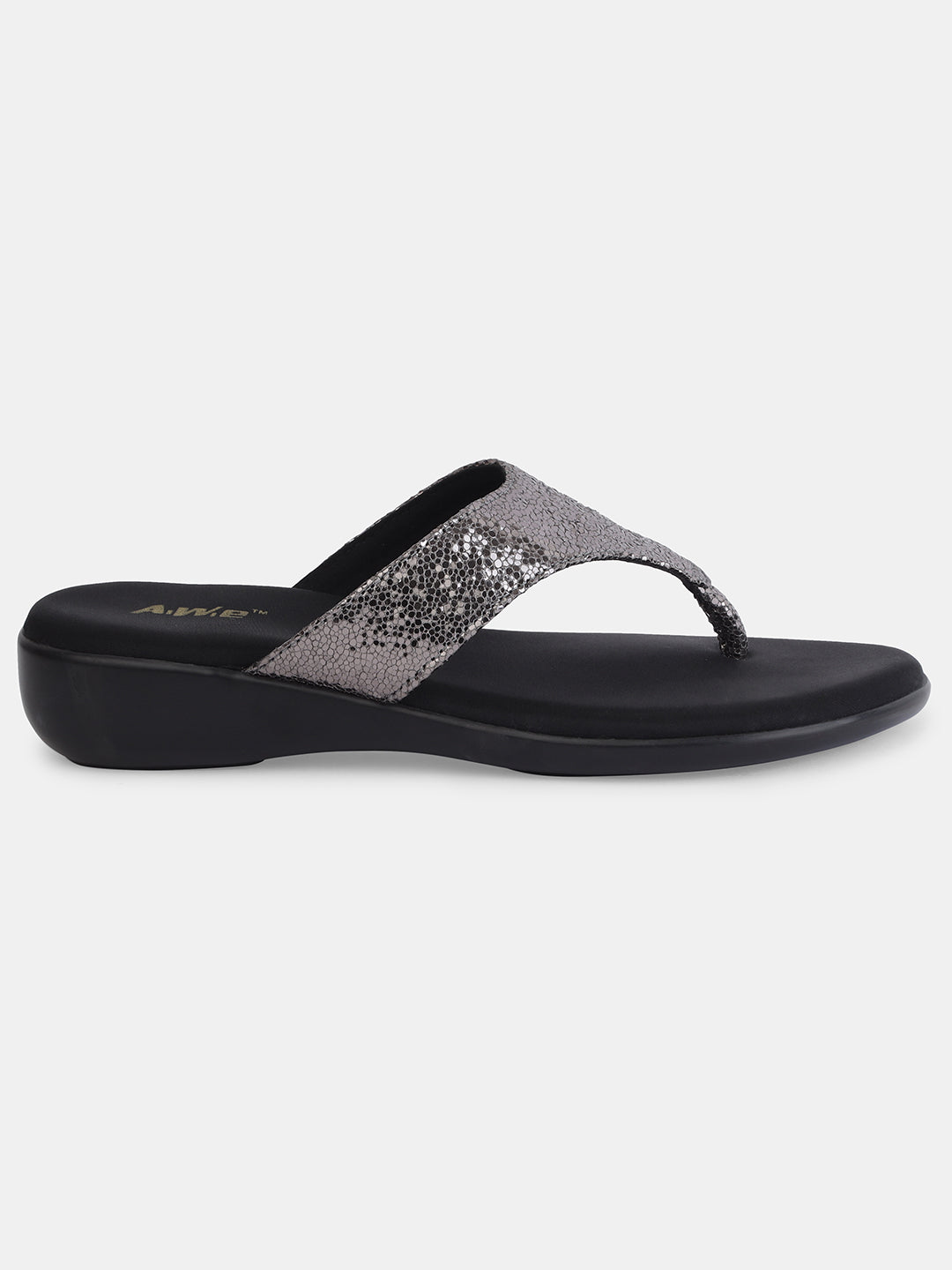 Aiwie Women's Slip-On Comfort Sandals with Textured Strap and Cushioned Sole Ð Lightweight Daily Wear Flats for Casual & Travel Use