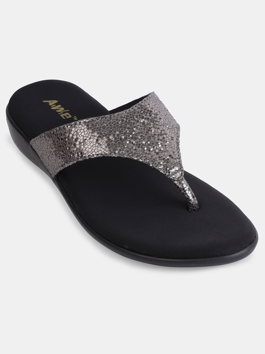Aiwie Women's Slip-On Comfort Sandals with Textured Strap and Cushioned Sole Ð Lightweight Daily Wear Flats for Casual & Travel Use