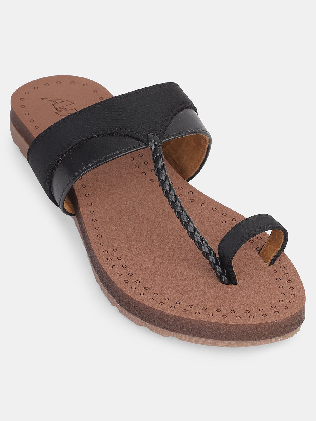 Womens Traditional Kolhapuri Flats | Ethnic Handmade Slip-On Sandals for Daily & Festive Wear
