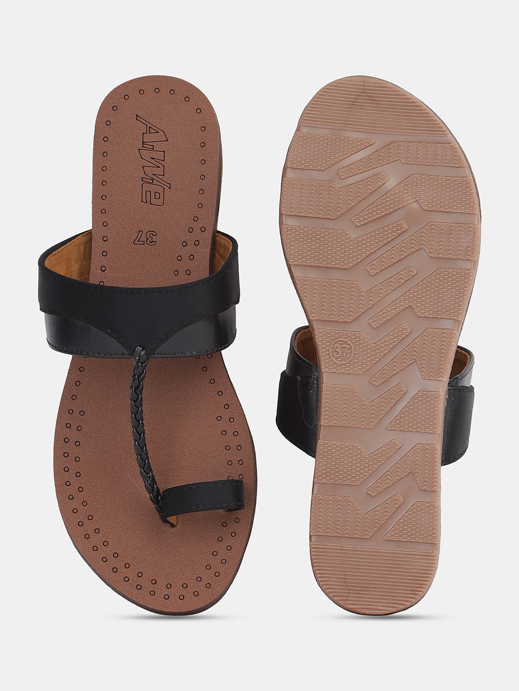 Womens Traditional Kolhapuri Flats | Ethnic Handmade Slip-On Sandals for Daily & Festive Wear
