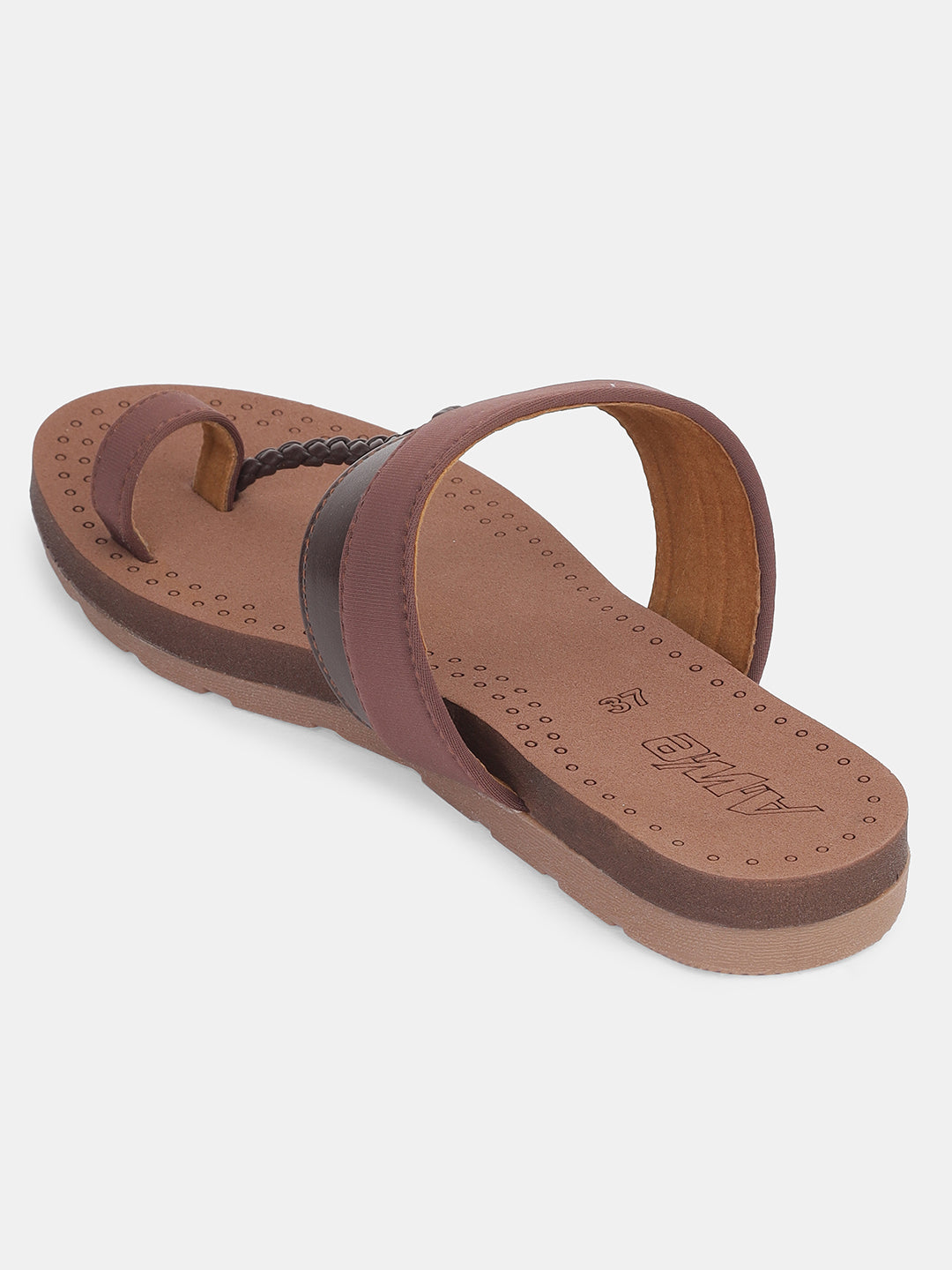 Womens Traditional Kolhapuri Flats | Ethnic Handmade Slip-On Sandals for Daily & Festive Wear