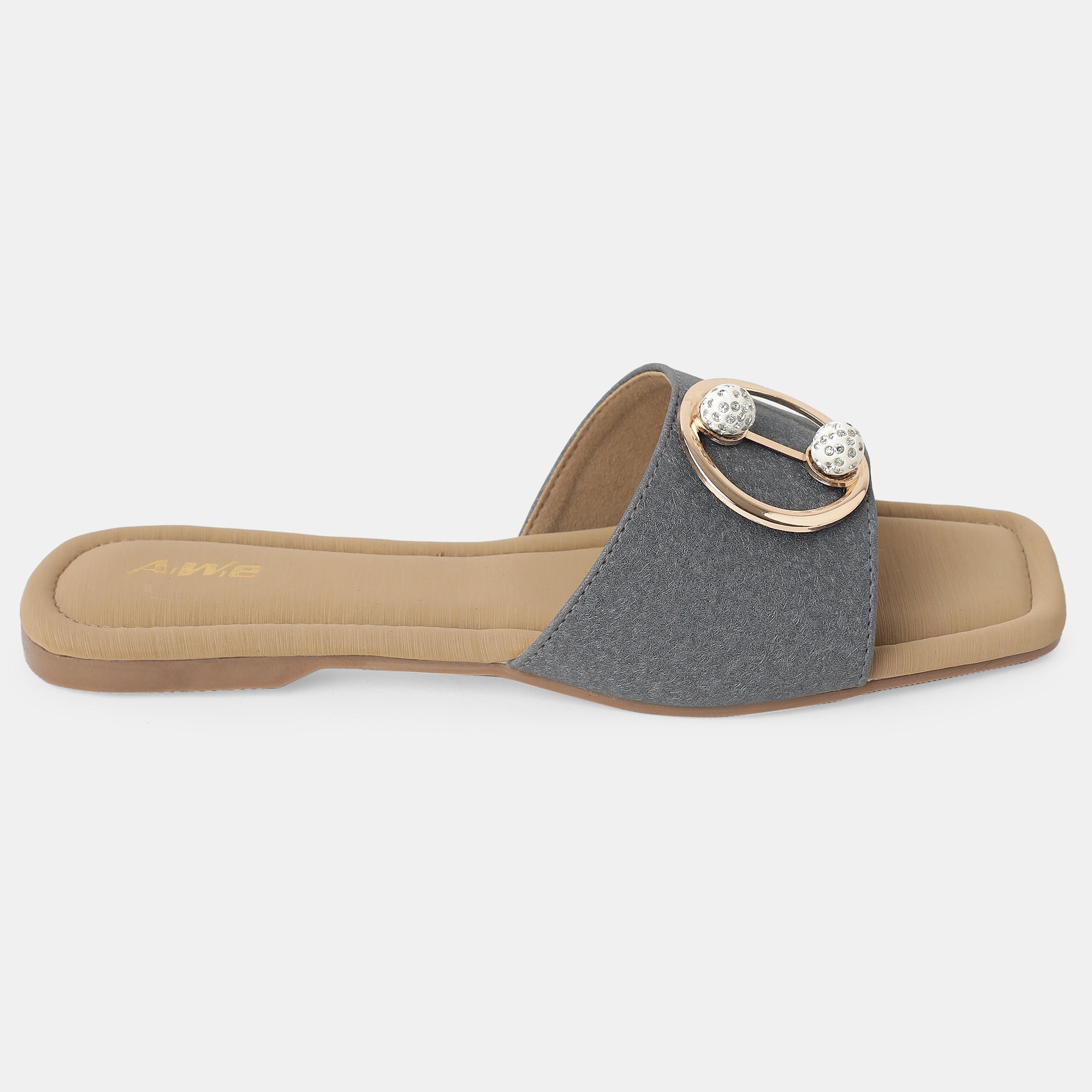 Aiwie-Womens-Stylish-Slip-On-Flats-with-Decorative-Buckle-and-Cushioned-Footbed-for-Daily-Comfort B520186