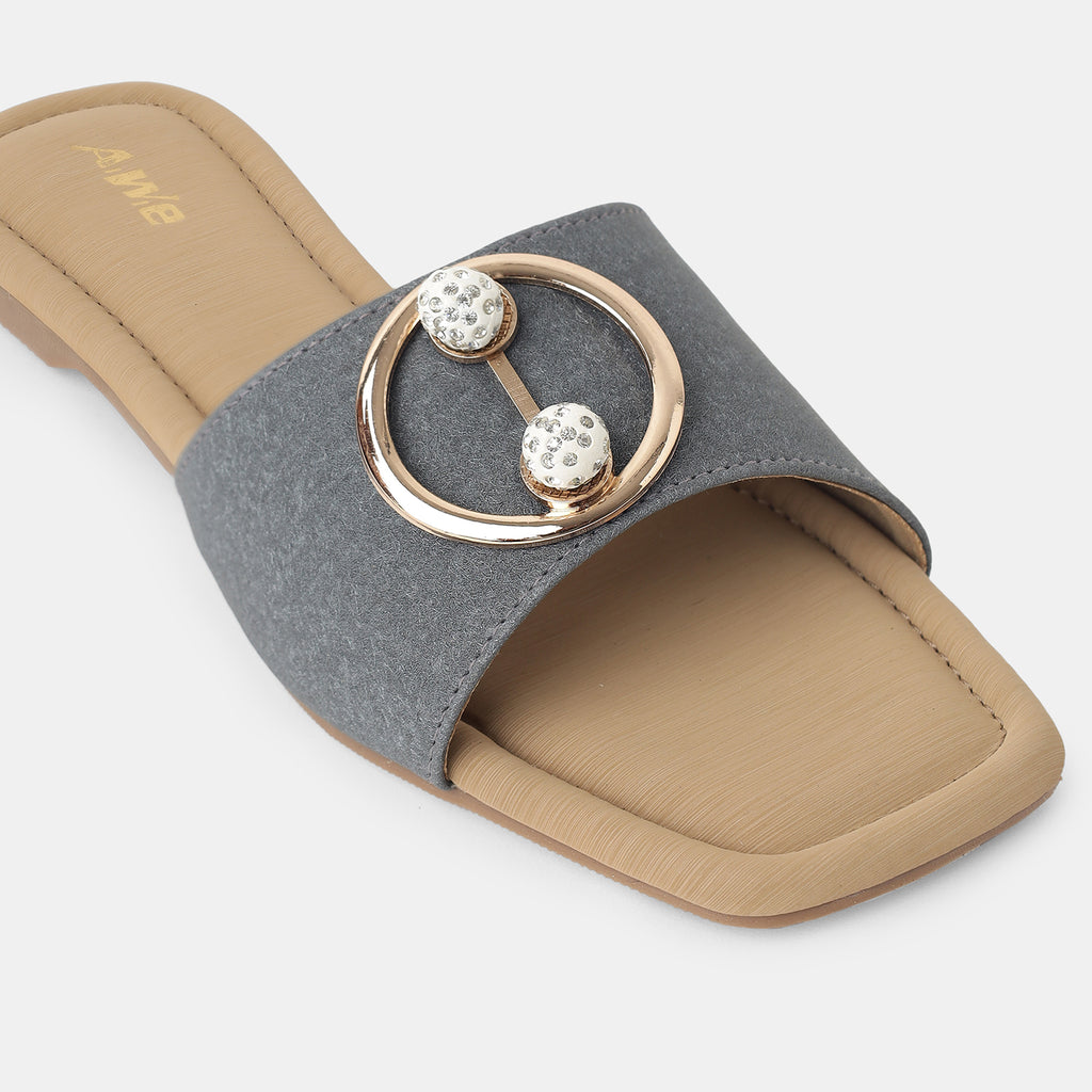 Aiwie-Womens-Stylish-Slip-On-Flats-with-Decorative-Buckle-and-Cushioned-Footbed-for-Daily-Comfort B520186
