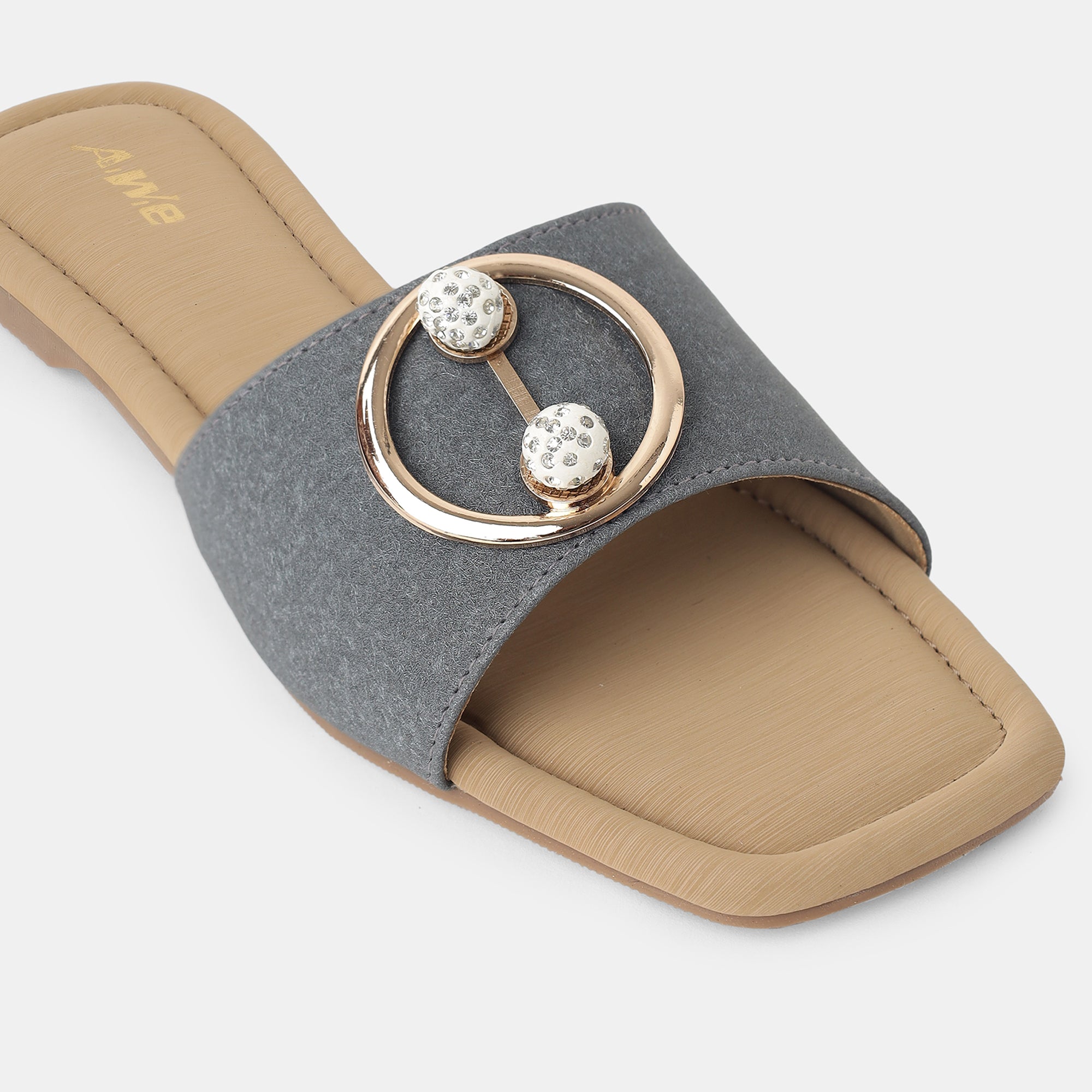 Aiwie-Womens-Stylish-Slip-On-Flats-with-Decorative-Buckle-and-Cushioned-Footbed-for-Daily-Comfort B520186