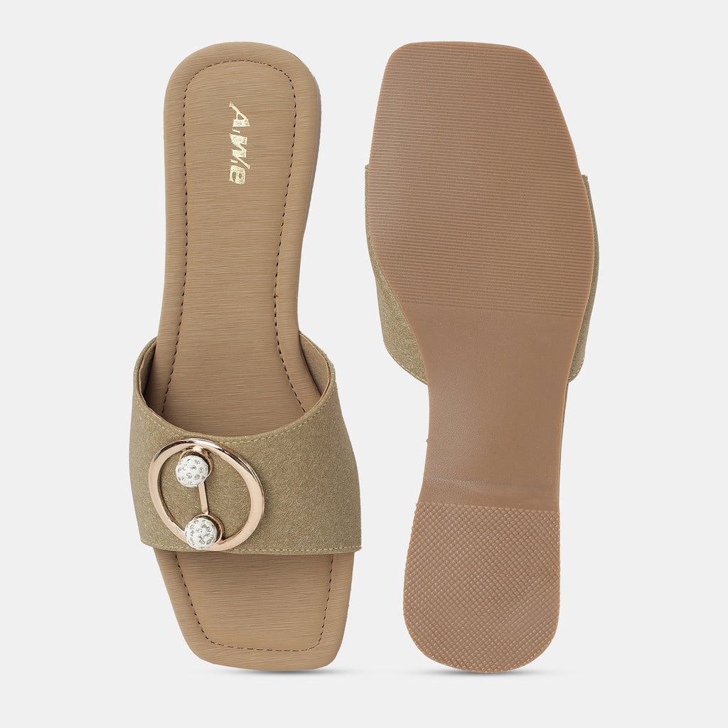 Aiwie-Womens-Stylish-Slip-On-Flats-with-Decorative-Buckle-and-Cushioned-Footbed-for-Daily-Comfort B520186